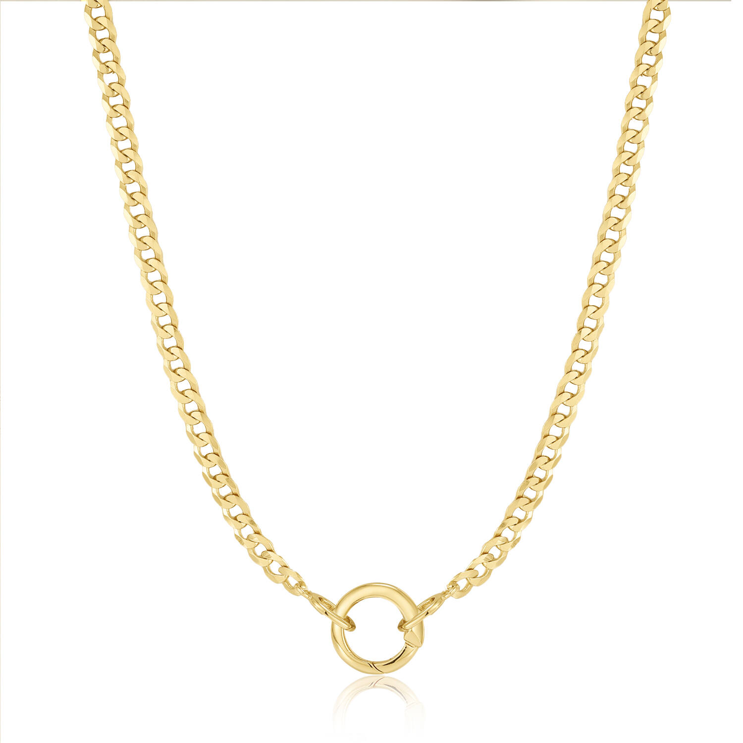  Pop Charms - Necklace - Silver / 14kt GP - 46-50 cm